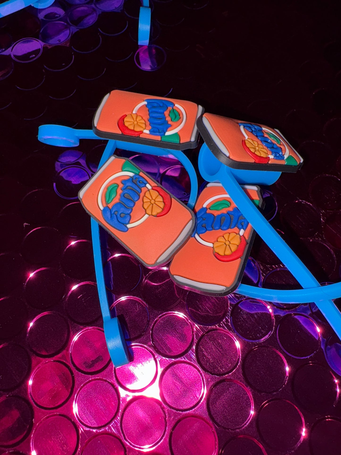 Fanta straw toppers