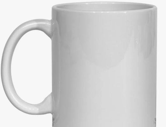 White gloss blank mugs