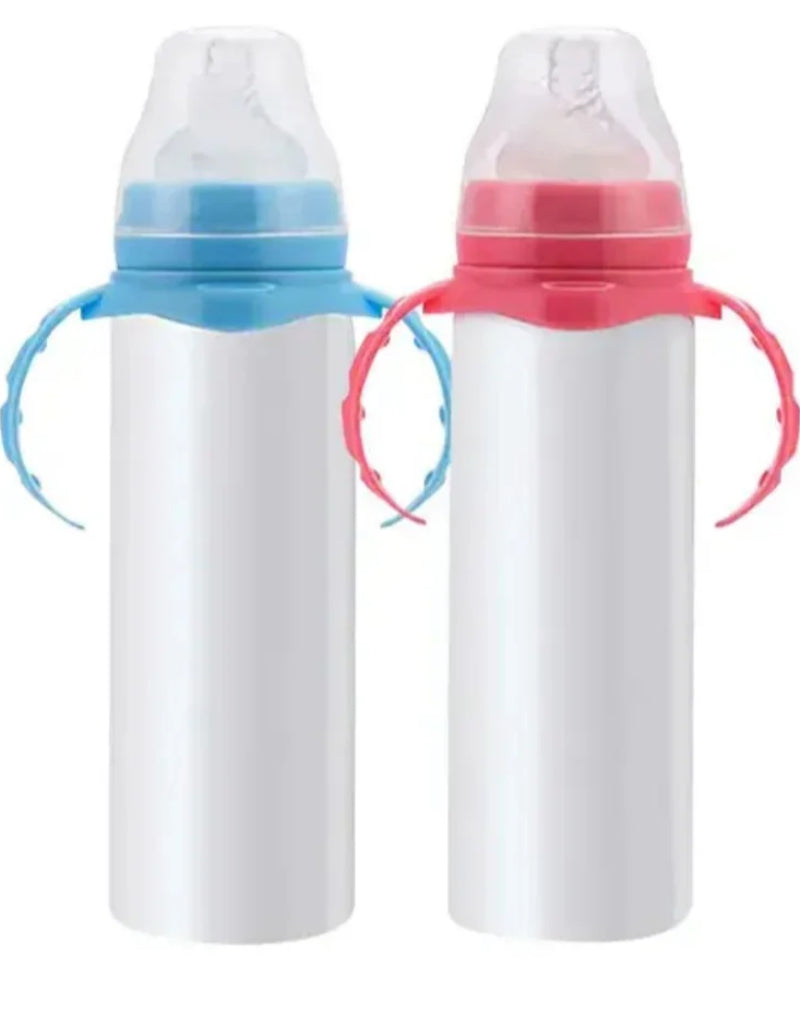 Sublimation baby bottle with rubber teat