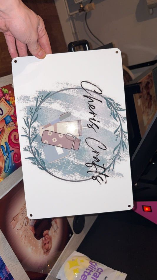Metal sublimation sign (choose design)